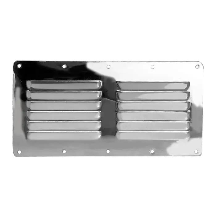Accessoires de bateau 2X Grille de ventilation en acier inoxydable, couvercle de conduit mural, Louv