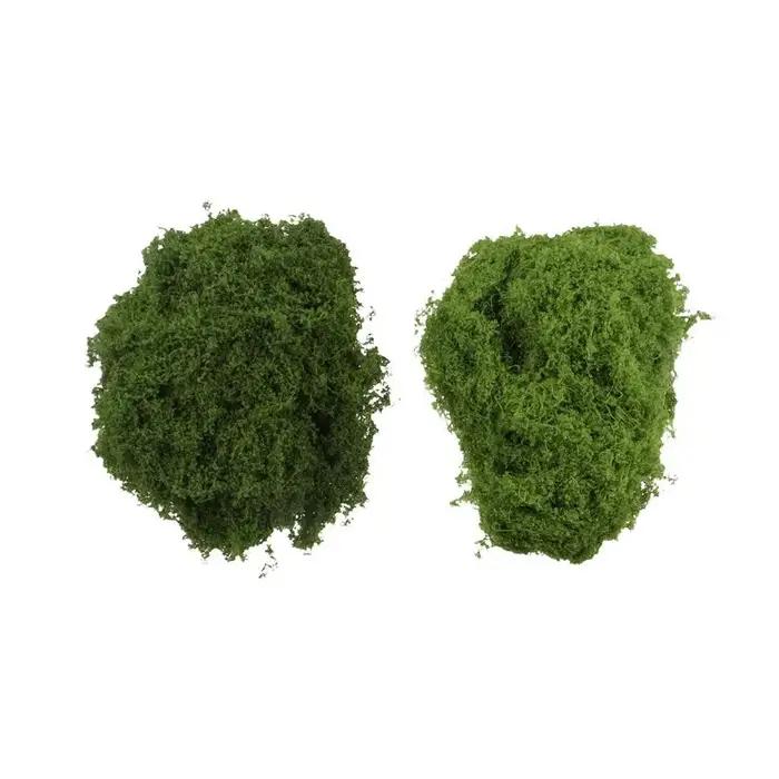 Mousse filamenteuse artificielle en polyester pour la décoration de jardin verte et rose occassions spéciales et embellissement de cour et balcon