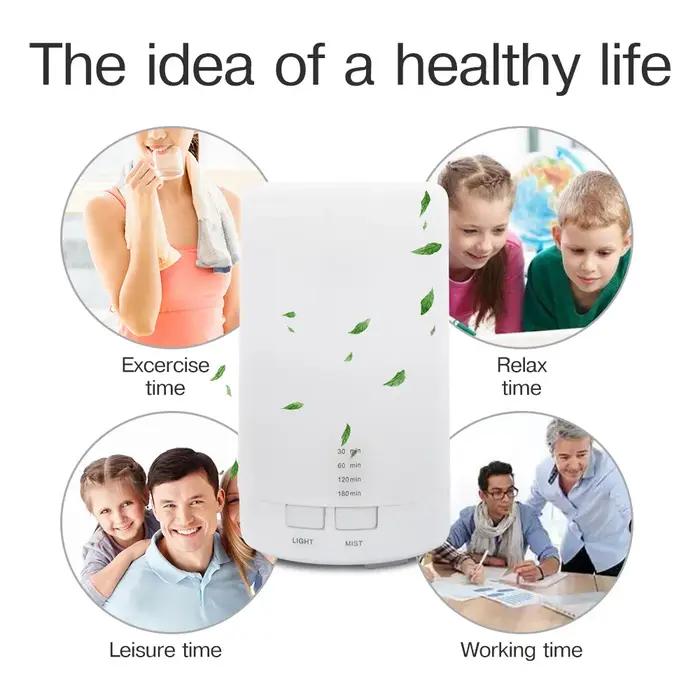 Humidificateur USB diffuseur d'arômes, huile essentielle, supporter ficateur d'air, lampe d'aromathé