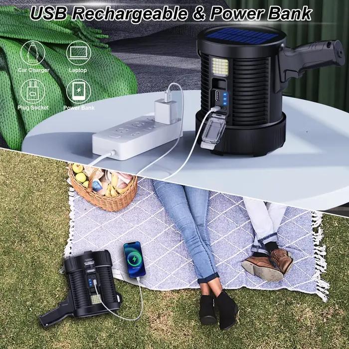 Projecteur rechargeable 900000 Lumens Led spots poche grande lampe de poche Super lumineux project