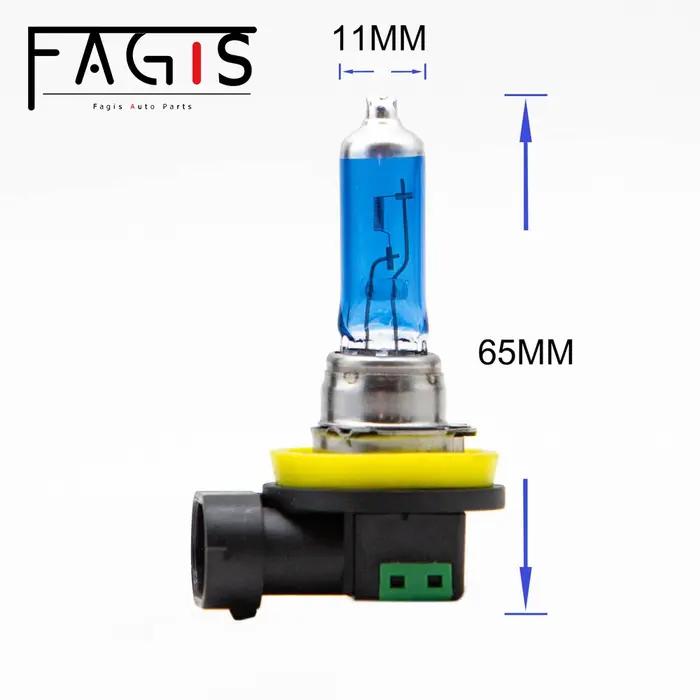 Fagis 2 pièces H11 12V 55W 4800K Super blanc Auto phare lampe frontale voiture antibrouillard ampoul