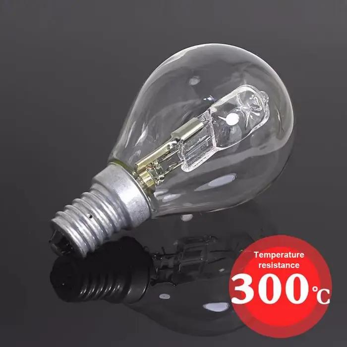 Ampoule halogène P45 42W E14 220V, résistante aux hautes températures, lumière de four à 300 degrés,