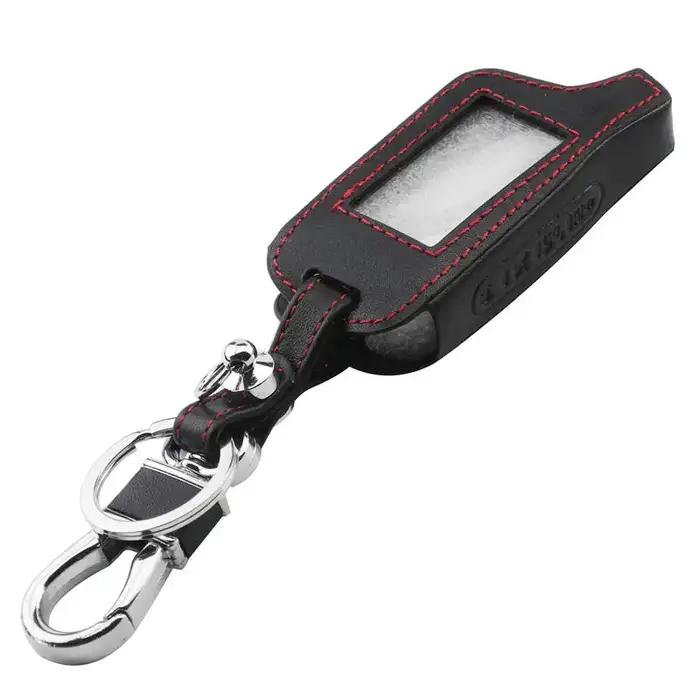 Jingyuqin – système d'alarme de sécurité à 4 boutons en cuir, pour véhicule Version russe, bidirecti