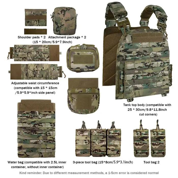 Gilet de chasse d'extérieur avec 2 poches à eau