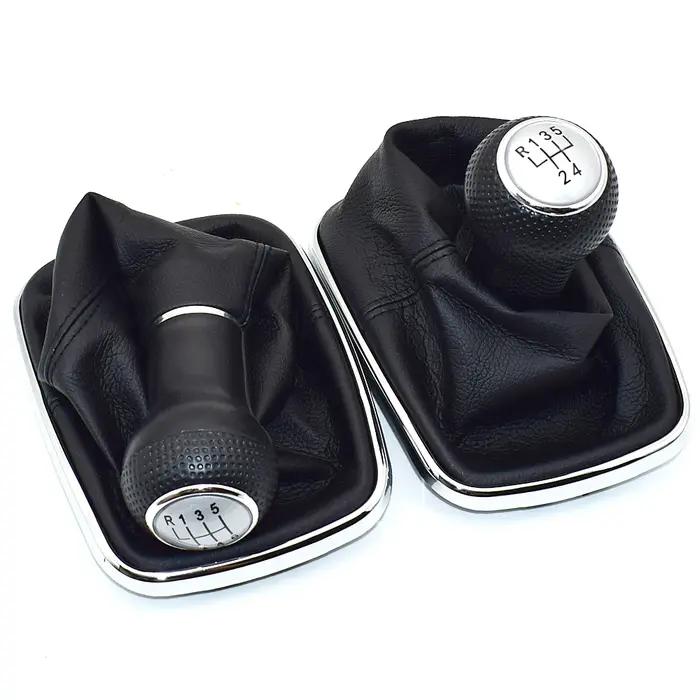 23mm pour Volkswagen VW Golf 4 IV MK4 GTI R32 Bora Jetta 5 vitesses cadre noir pommeau de levier de