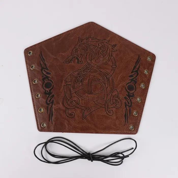 Protège-bras Viking 2 pièces - Manchettes d'armure nordique médiévale, compatibles avec LARP, Halloween, Cosplay - Firs Renaissance