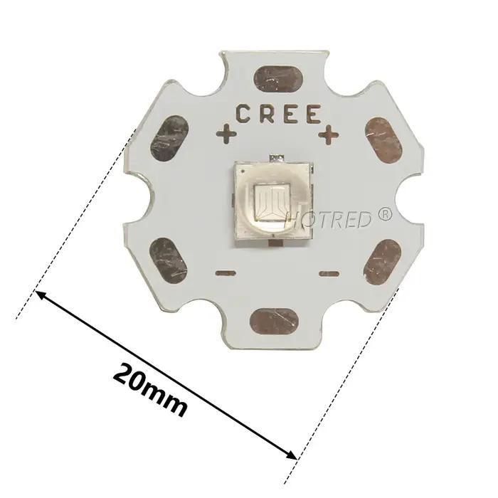 10W UV LED 5050 XMLLT6 XMLL2 LG puce violet 3-3.7V 385nm 395nm 400nm