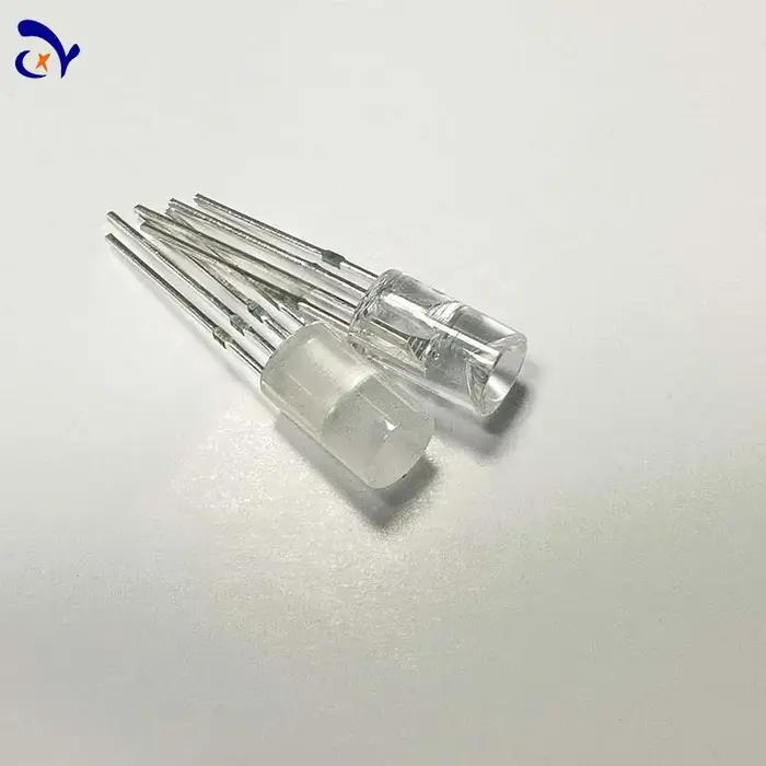 Perles de lampe à insertion directe, fantôme RVB, IC intégré, diode électroluminescente, tête ronde,