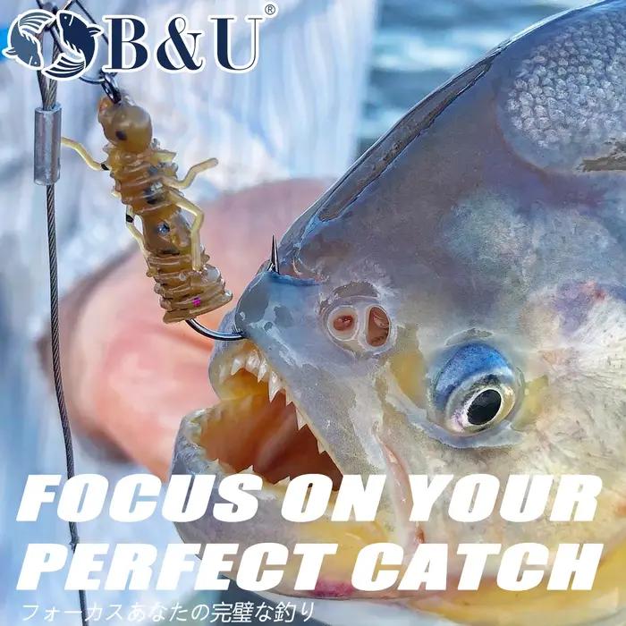 B & U larve leurres de pêche souples leurres artificiels Wobblers en Silicone pour brochet Swimbait