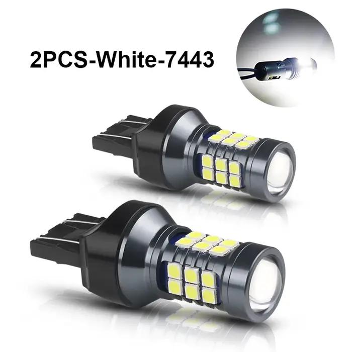 NLpearl 2x T20 LED 7440 WY21W W21W ampoule LED 7443 W21/5W Led T20 Super lumineux 3030SMD feu de recul de secours