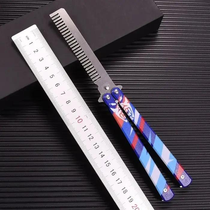 Peigne papillon YORU en métal pour fans de Valorant occasions spéciales et collections personnelles