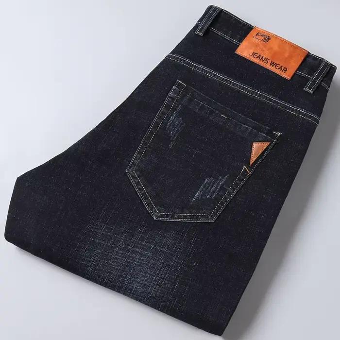 Jeans droits pour hommes, nouvelle collection 2025, pantalon slim extensible confortable et doux, en