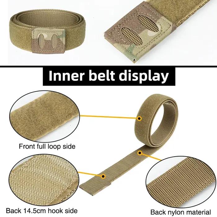 IDOGEAR 2 Inch Tactical Belt Quick Release Buckle MOLLE with Inner belt lightwei