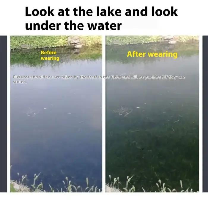 Quand la pêche, observe des objets flottants, tirer le poisson et voir le poisson grâce aux lunettes sous-marines haute définition.
