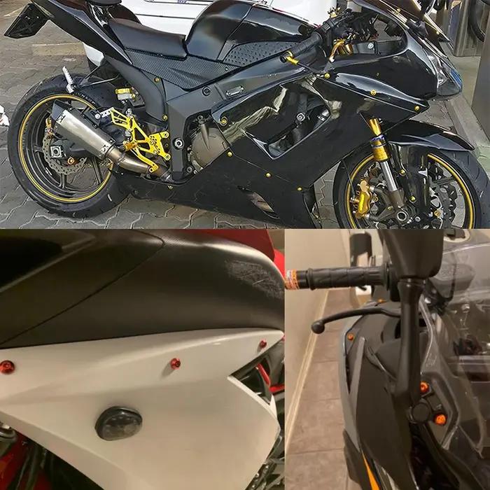 Analyste de boulons de carénage CNC complets universels pour moto, vis de travail de tambour pour BM