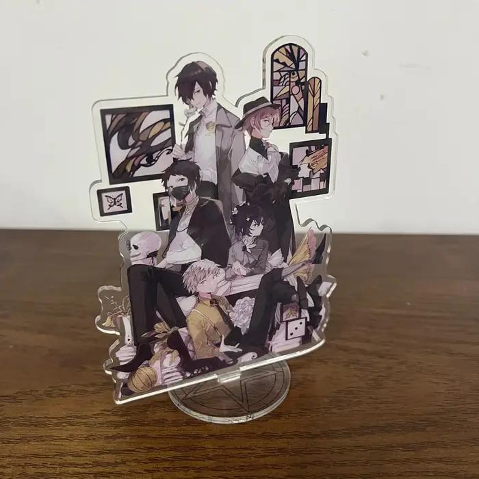 Bungou chiens errants 10th anniversaire support acrylique Figure Anime Dazai Osamu Nakahara Chuuya bureau debout plaque jouet