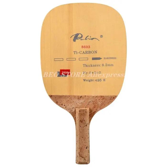 Raquette de tennis de table 8603 en carbone et titane JS
