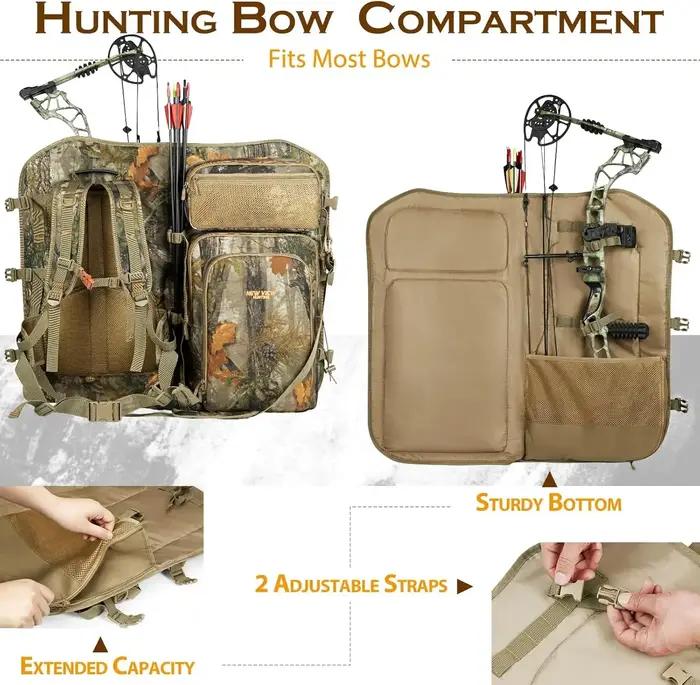 Sac à dos de chasse à l'arc pour hommes