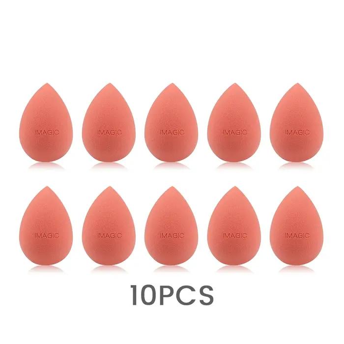 IMAGIC 10 pièces/KIT éponge de maquillage douce pour fond de teint crème anti-cernes vente en gros Latex sain lisse humi