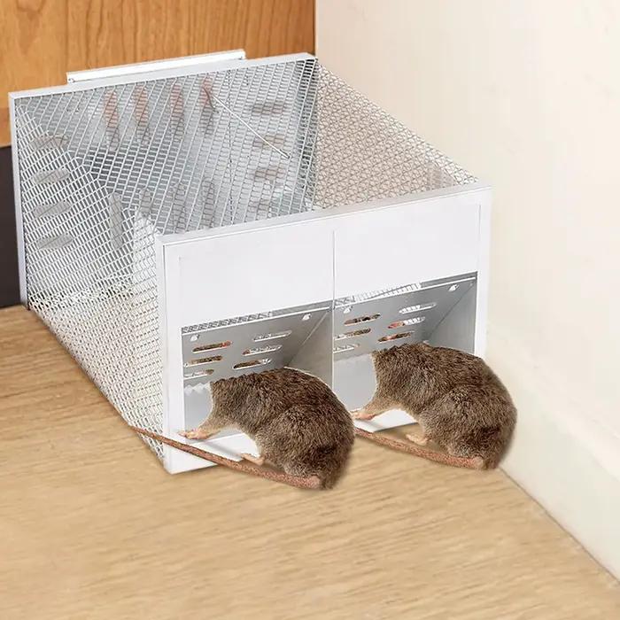 Piège à rats intelligent à Double porte en acier