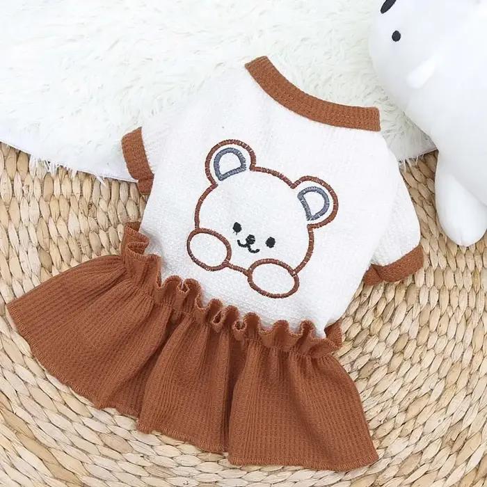 T-shirt doux pour chiot bouledogue français printemps-été pour chiens de petite et moyenne taille, vêtements pour amoureux des animaux, jupes pour animaux, robe pour chien, chemise pour chat