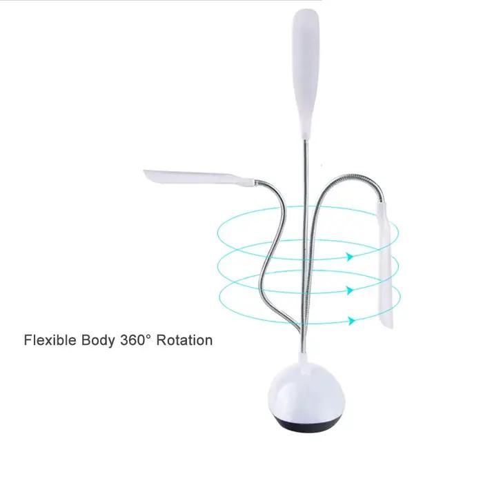 LED lampe de bureau Protection des yeux lampe de lecture AAA alimenté par batterie lampe pliante cré