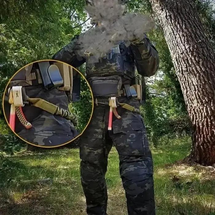 Sangle de sécurité tactique anti-dérapante pour fusil de chasse tir sportif airsoft