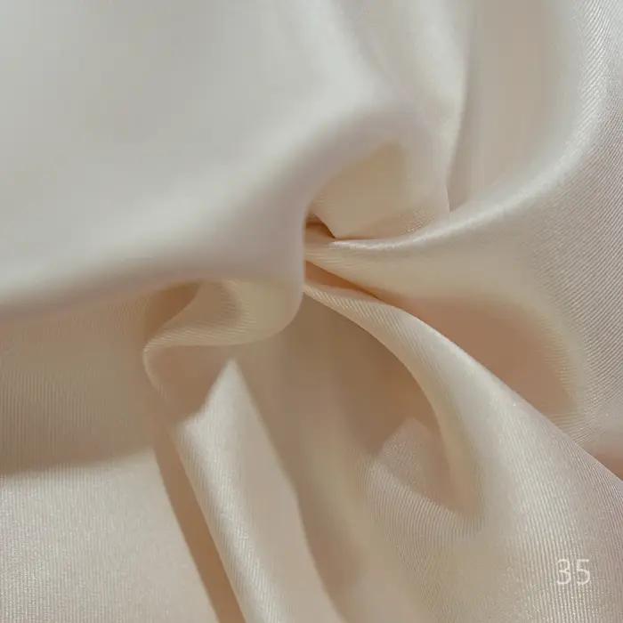 Tissu en satin Mikado blanc croustillant de haute qualité pour robe de soirée, tissu de mariage, ser