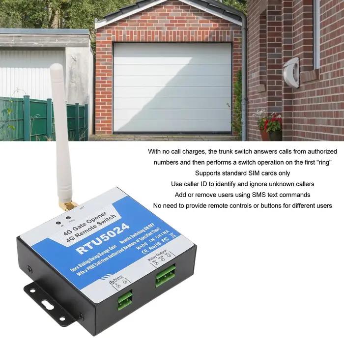 Kit de Sécurité Intelligente RTU5024 4G Ouvre-Porte SMS Alarme Reconnaissance d'Identification WiFi Télécommande Télécommande Ouvre-Porte Occasions Spéciales Pour Maison et Entreprise