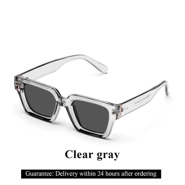 Lunettes de soleil de luxe Ruiao Style Carré UV400 Protection Solaire Hommes Occasions Spéciales