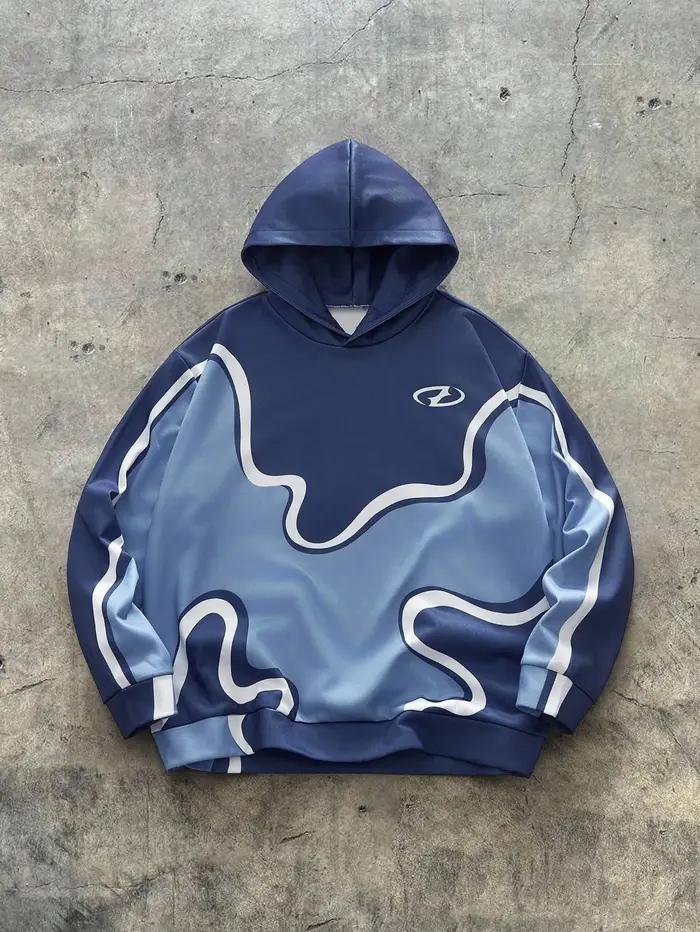 Le nouveau sweat-shirt à capuche pour hommes pour le printemps et l'automne 2025 présente un motif 3
