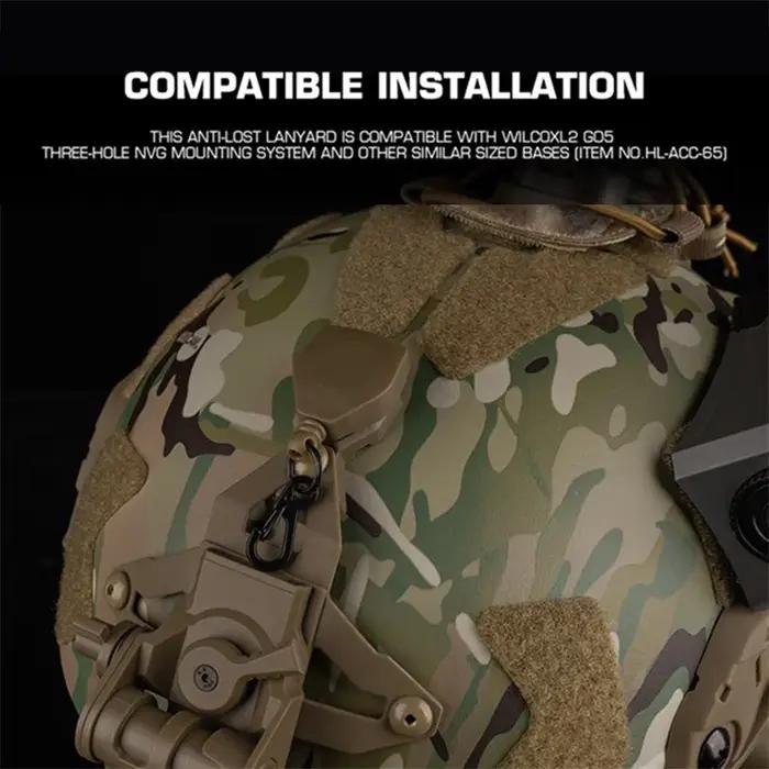 Sangle anti-perte pour monture vision nocturne L4G69 - Sécurité casque NVG accessoires chasse nocturne