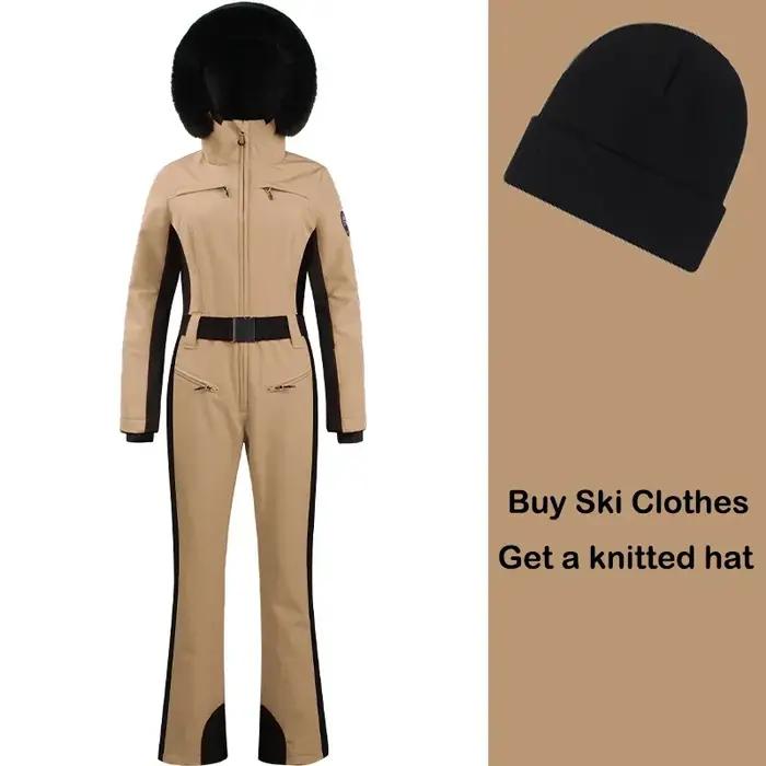 Combinaisons de ski imperméables coupe-vent pour femmes