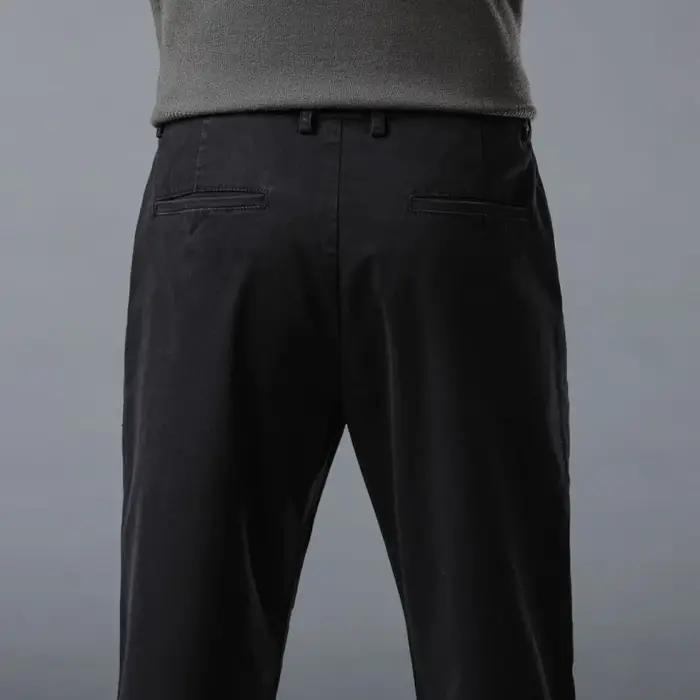 Pantalon chino homme extra long 190 cm été droit stretch coton bureau travail longueur jambe 115