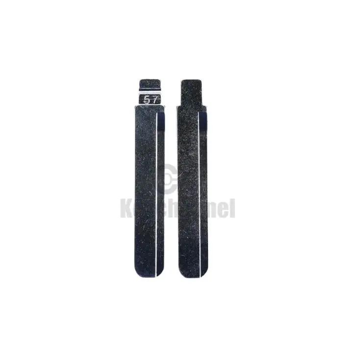 Lame de clé de voiture BYD01, 10 pièces/lot, KD 57 # Clé universelle vierge non coupée pour téléco