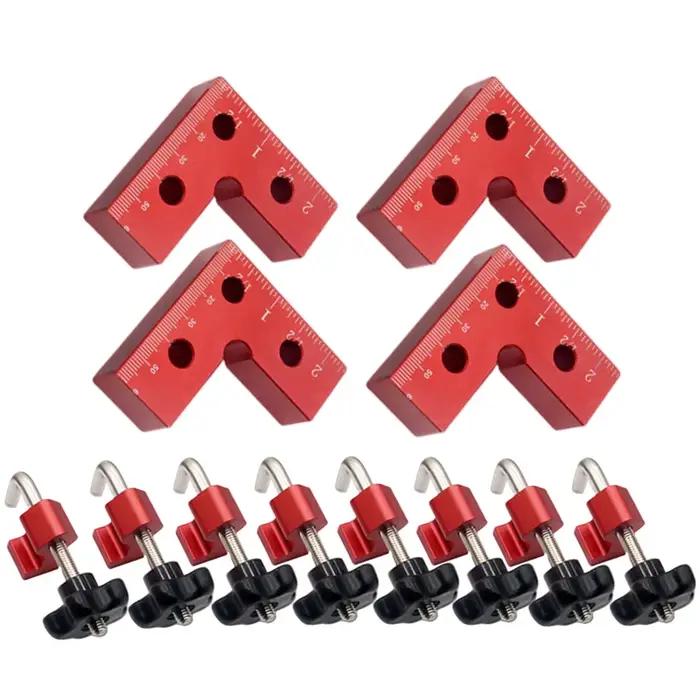 Carrés de positionnement en alliage d'aluminium, Clip à Angle droit, fixation auxiliaire en forme de