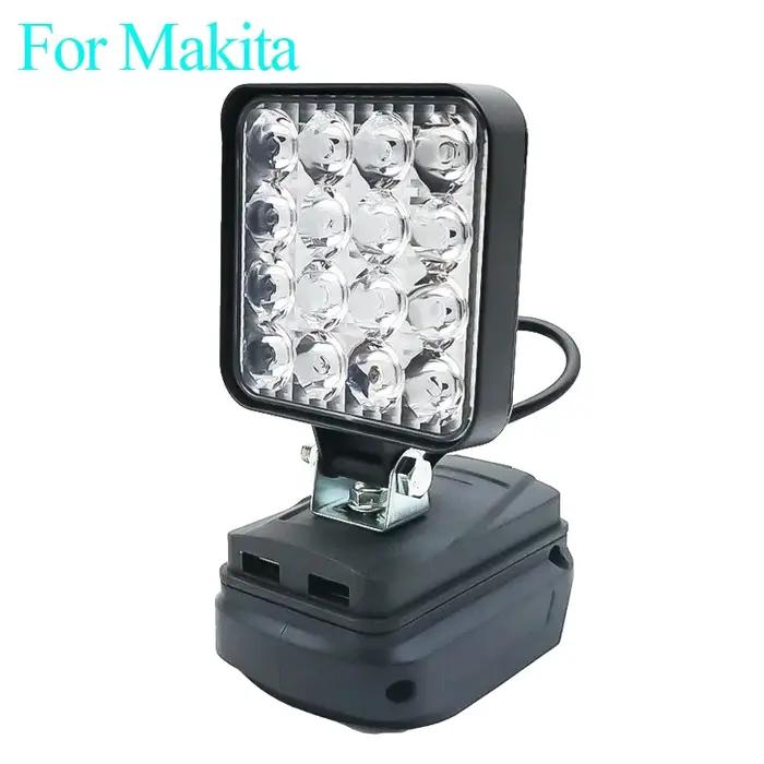 Lumière Led pour Dewalt pour Milwaukee pour Makita pour Bosch, projecteur à batterie 18V, travail en