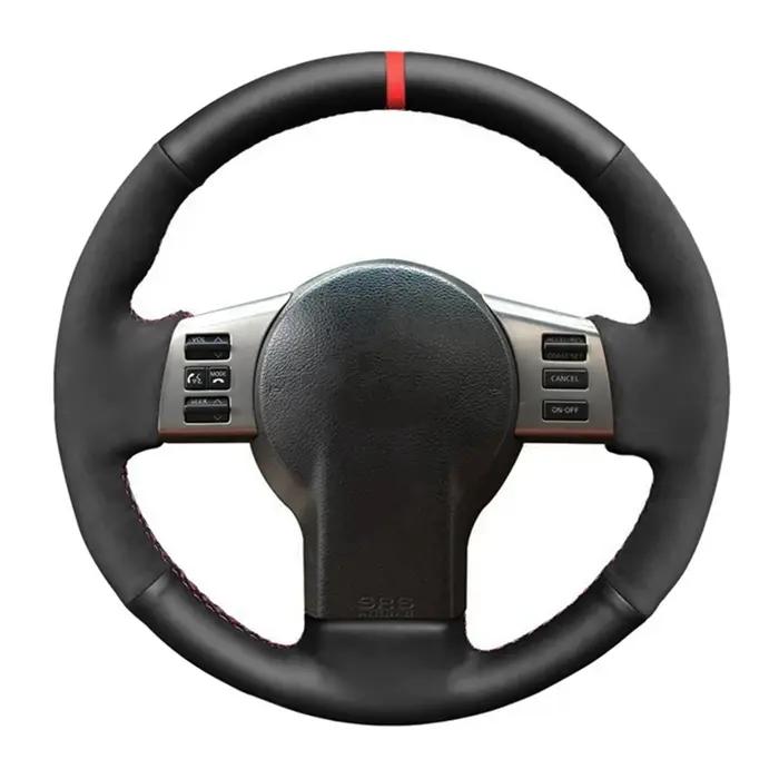 Juste de volant de voiture en cuir suédé noir tressé, accessoires de voiture, MF, Iti FX, FX45, Niss