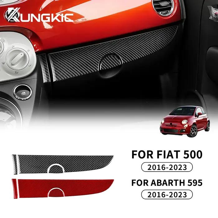 Véritable Fiber de carbone souple pour Fiat 500 Abarth 595 2016-2018 2019 2020 2021 2022 2023 Abarth