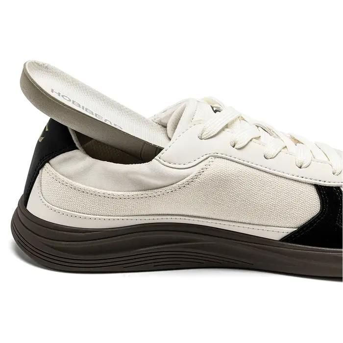 Chaussures pieds nus HOBIBEAR pour hommes et femmes | Baskets en toile à bout large, légères, déco
