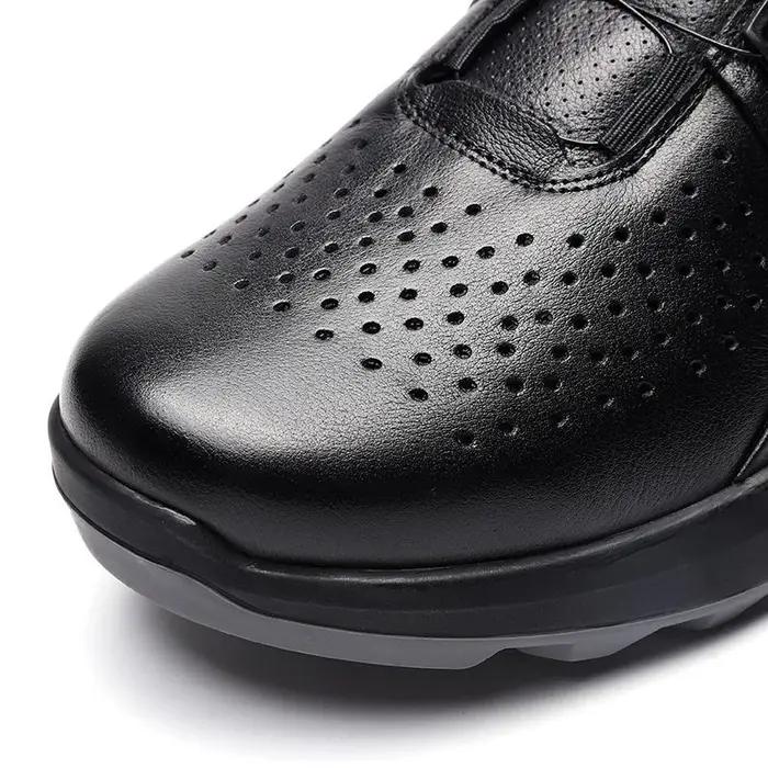 Chaussures de golf professionnelles pour hommes, baskets en cuir respirantes, chaussures de sport co