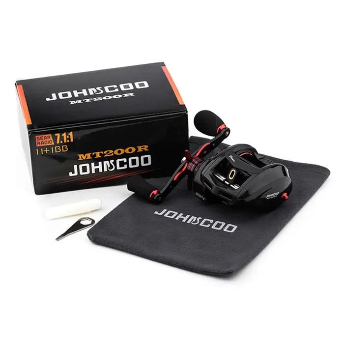 JOHNCOO moulinet de pêche MT200 moulinet de coulée d'appât grand jeu 13kg traînée Max moulinet de pê