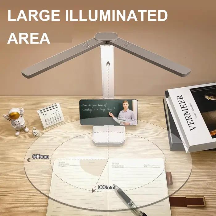 Lampe de bureau USB à 3 niveaux de luminosité réglable, veilleuse tactile, rechargeable par USB, pro