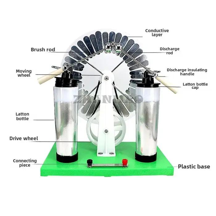 Machine Statique Physique Générateur Électrostatique Expérimental pour Passionnés de Science Occasions Éducatives et Spéciales