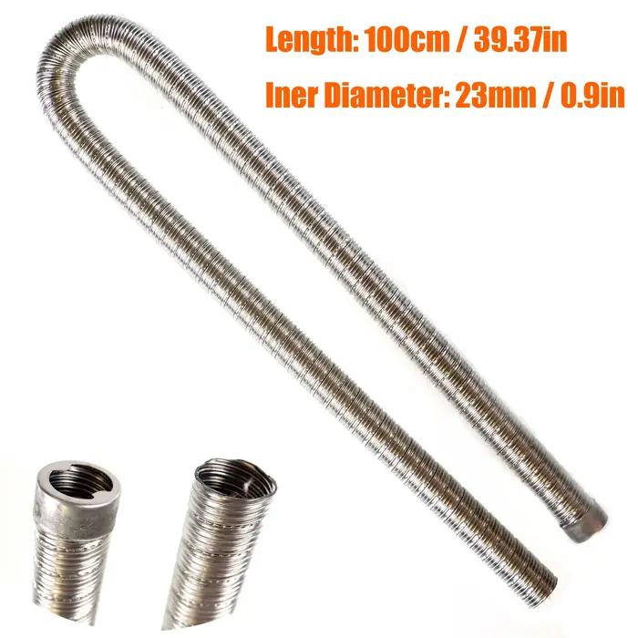 60cm 100cm 120cm 150cm 200cm 250cm 300cm Air Diesel chauffage de stationnement en acier inoxydable tuyau d'échappement