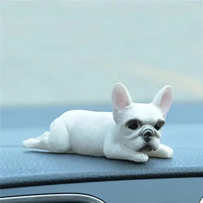 Mini poupées bouledogue français en résine