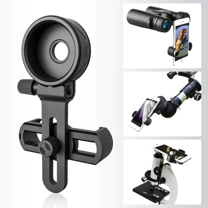 Support universel téléphone adaptable jumelles monoculaire longue-vue télescope matériau caoutchouc souple