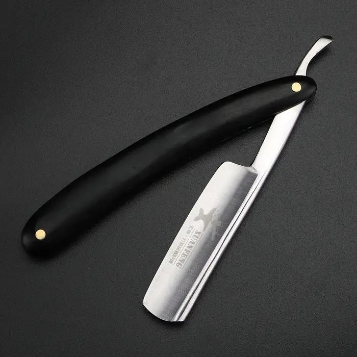 XUAN FENG rasoir pliant traditionnel acier trempé haute dureté rasoir droit pointu rasoir pour homme