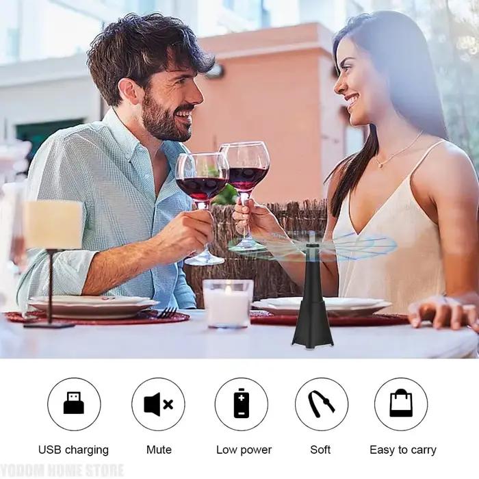 Ventilateurs anti-mouches portables pour tables