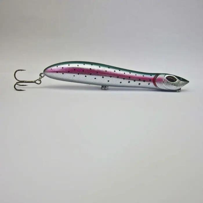 Appât de pêche Topwater Popper, tête de salle WobJeff 140mm/26g
